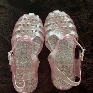 Source Unknown Glittery Pink Kids Sandals